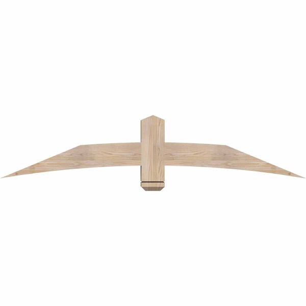 Ekena Millwork Bellingham Smooth Timber Gable Bracket, Douglas Fir, 72"W x 15"H x 5 1/2"D x 5 1/2"F, 5/12 Pitch GBW072X15X0606BEL00SDF - main